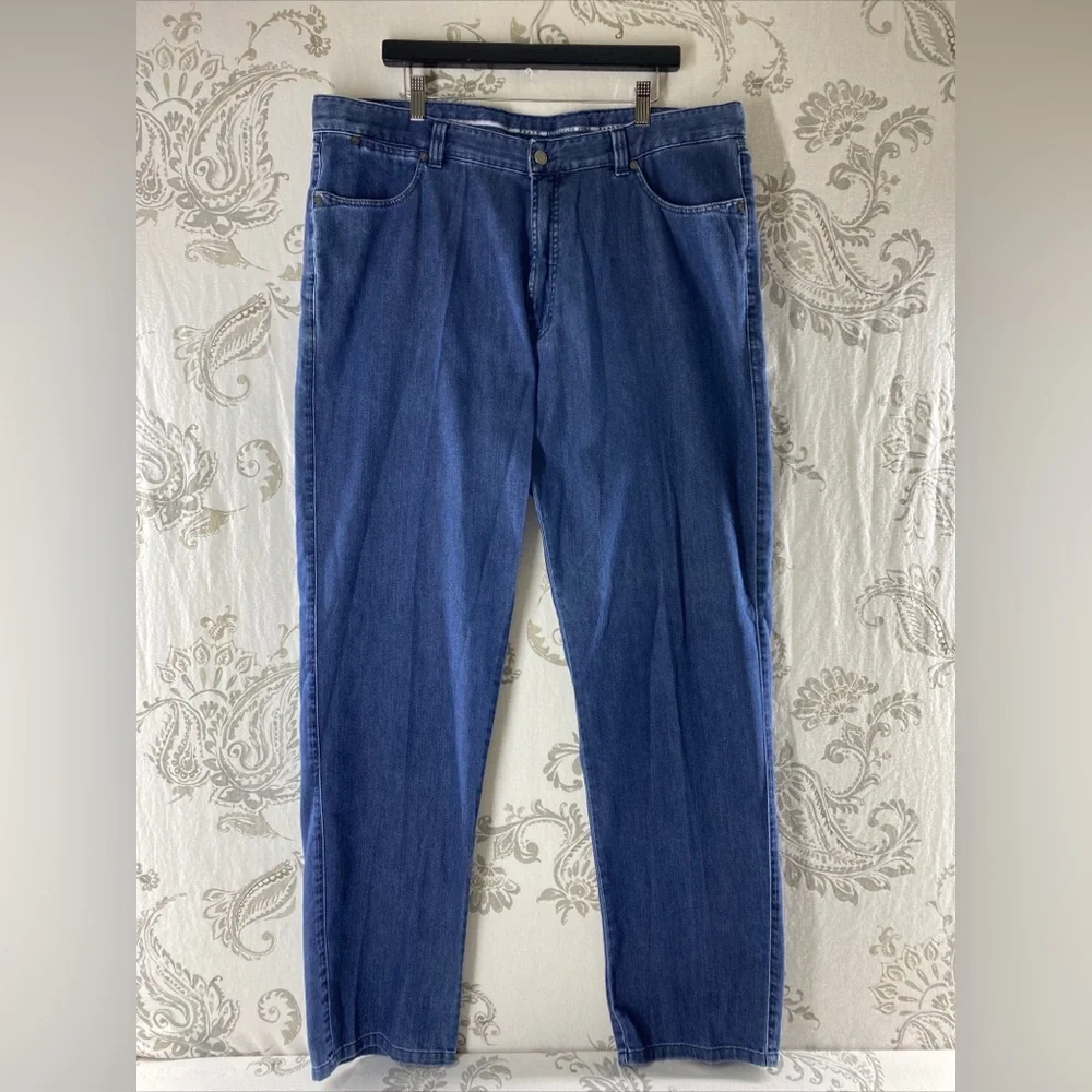 ERMENEGILDO ZEGNA COTTON‎ & SILK JEANS 42 X 35 MADE in ITALY